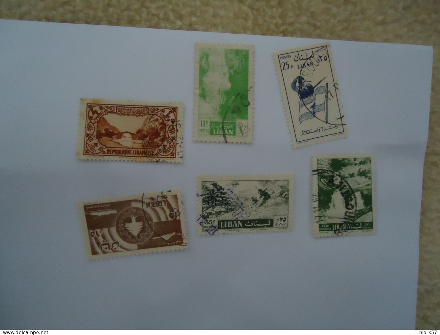 LIBAN  LEBANON USED   STAMPS LOT 6 - Lebanon