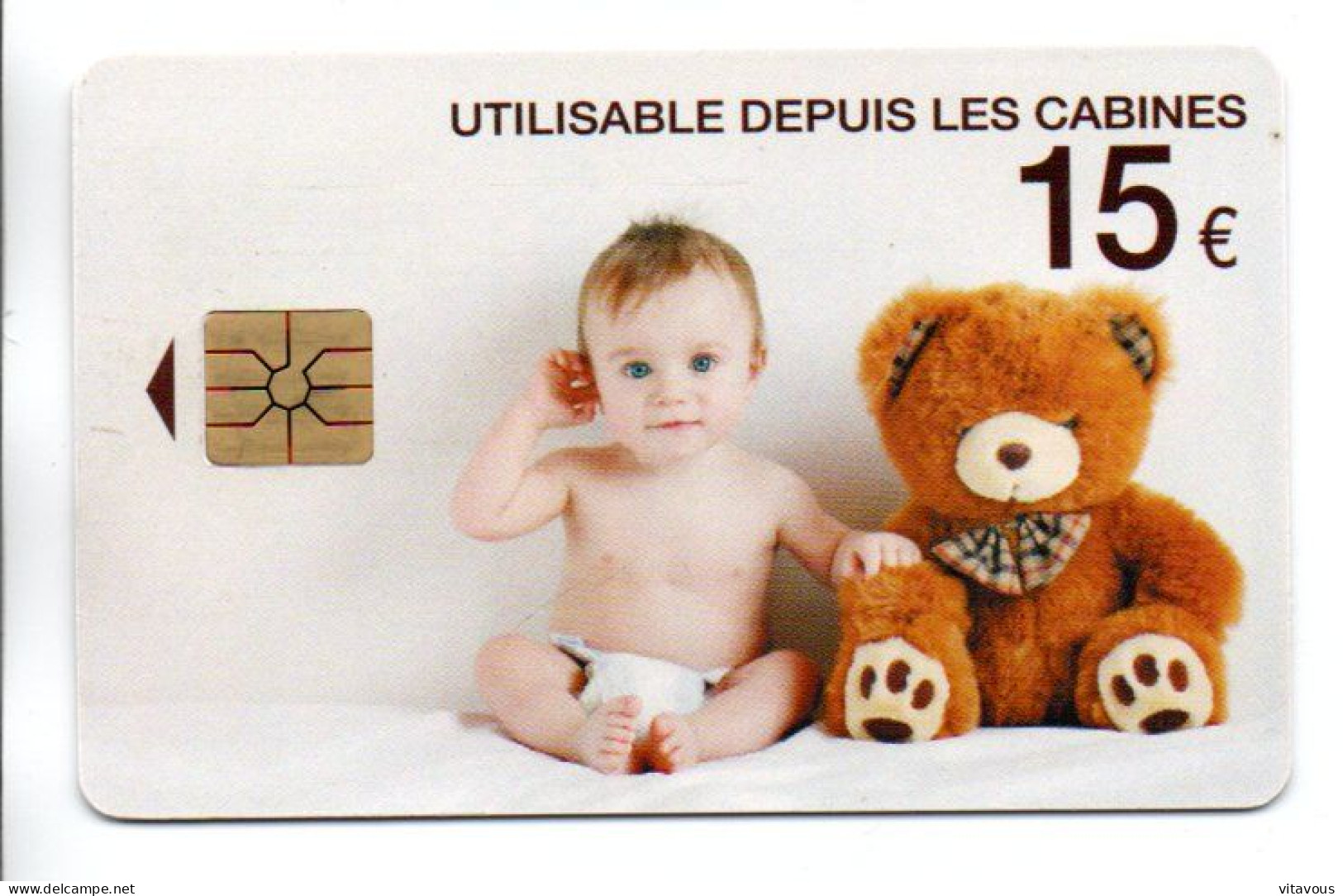 Nounours Teddy Intercall Carte Puce Cabines France Ours Card (G 1031) - 2012