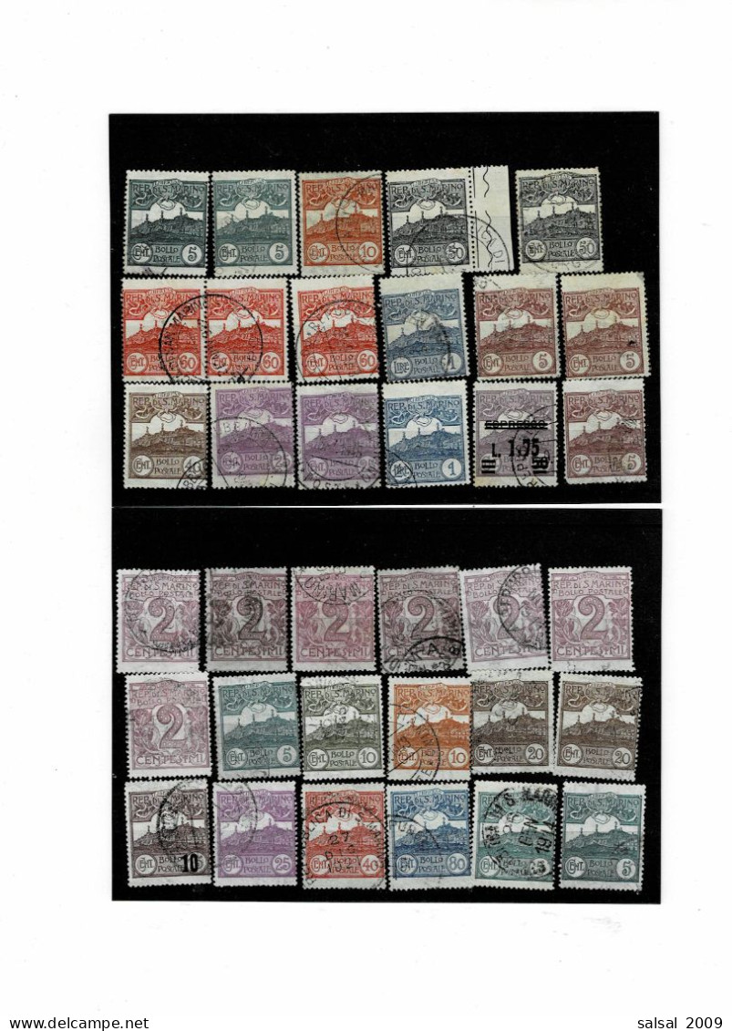 SAN MARINO ,veduta ,35 Pezzi Usati ,in Genere Qualita Ottima - Used Stamps