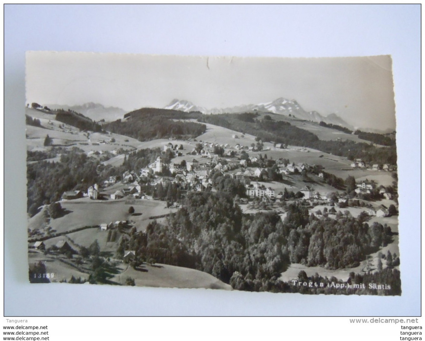 Suisse Trogen (App) Mit Säntis Foto Gross Circulée 1954 - Saentis