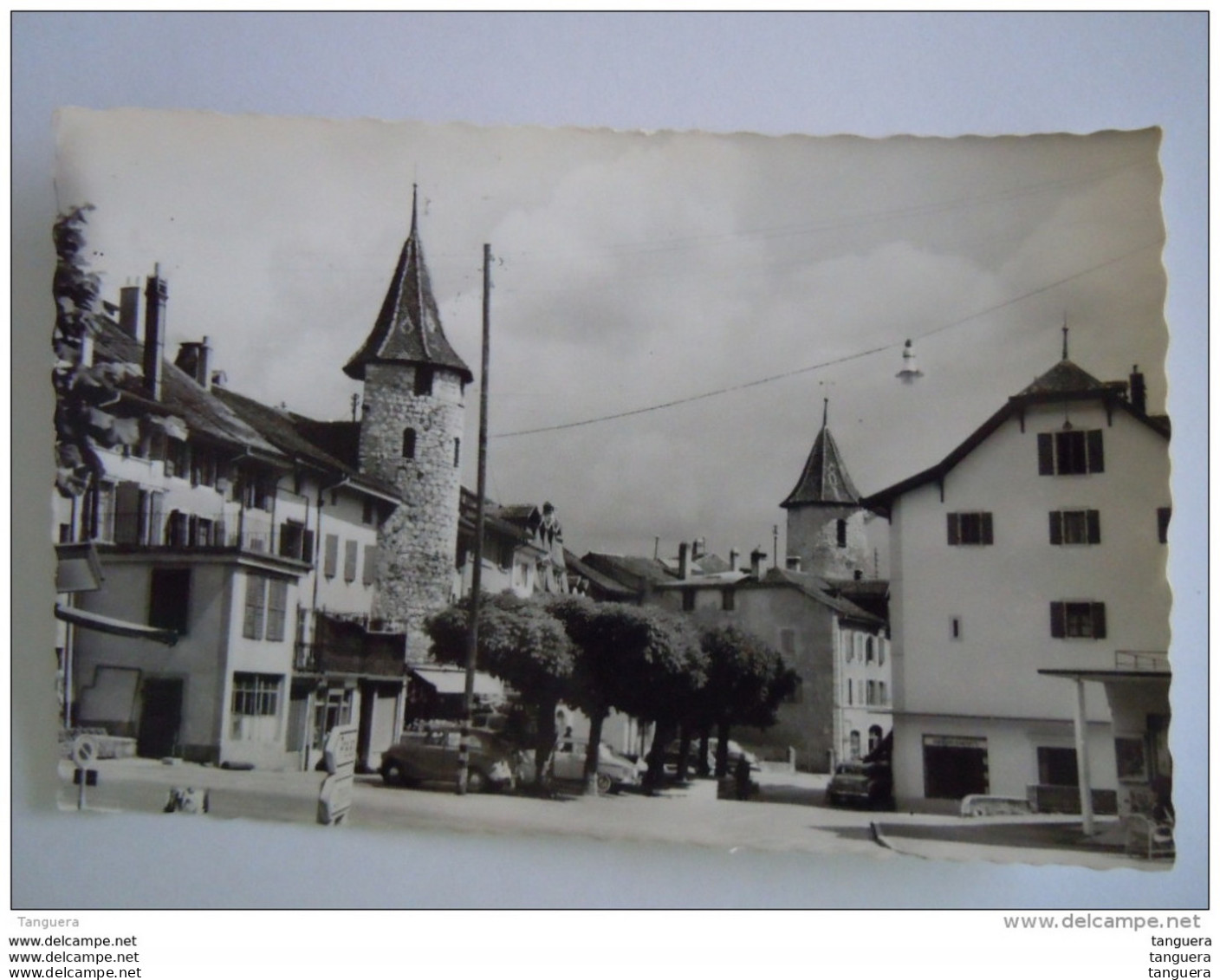 Suisse La Neuville Rue Du Port Edit Acquadro Circulée 1953 - La Neuveville