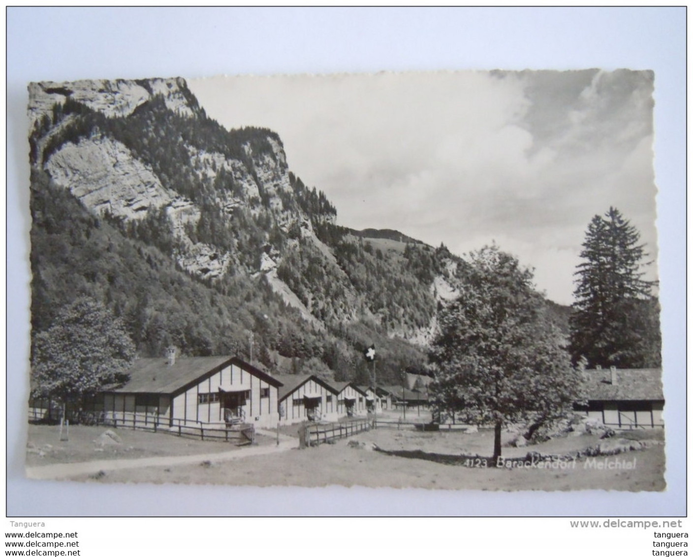 Cpsm Suisse Barackendorf Melchtal Colonies De Vacances Des Mutualités Chrétiennes Circulée 1951 Engelberger - Kerns