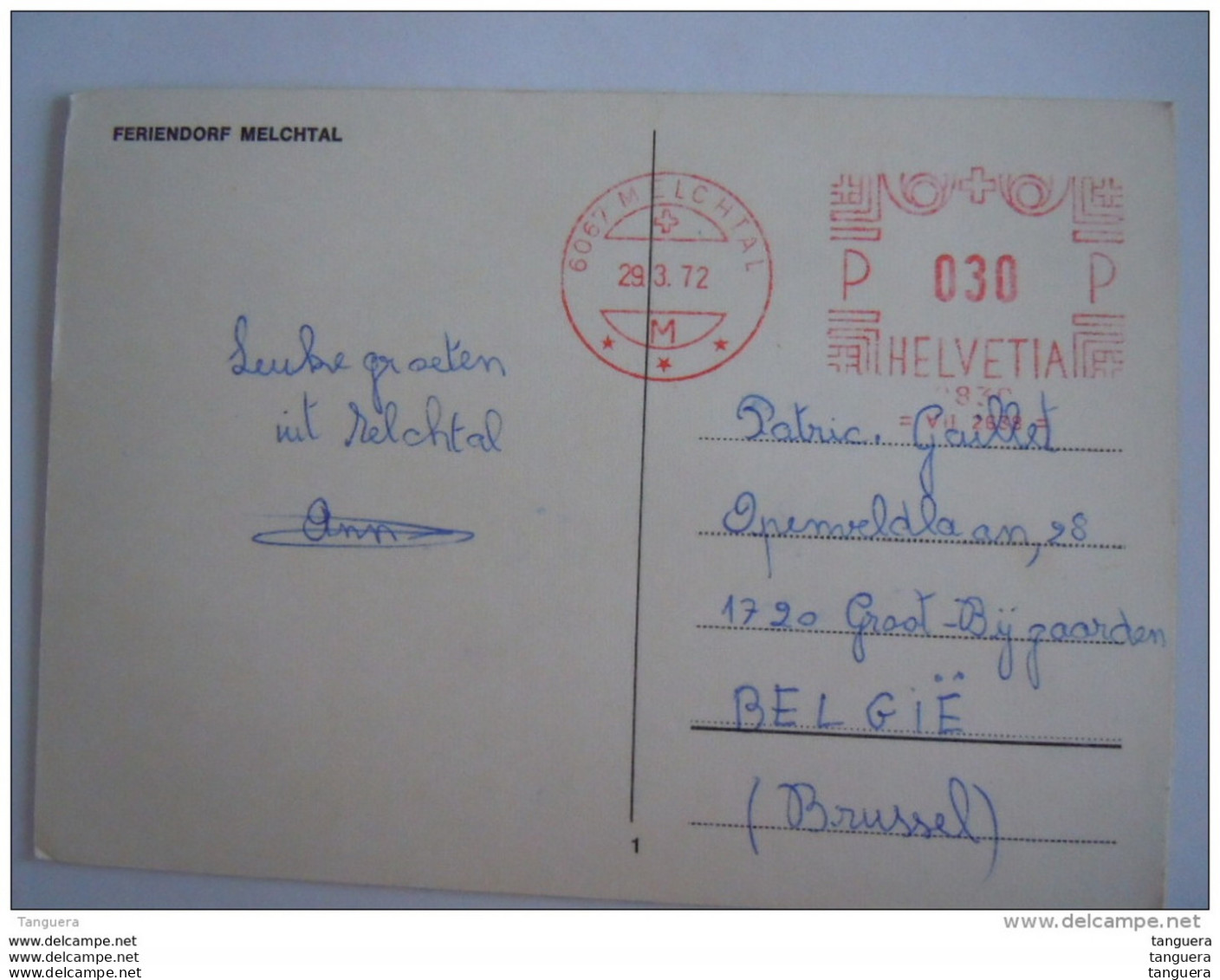 Cpsm Suisse Feriendorf Melchtal Gelopen 1972 - Kerns