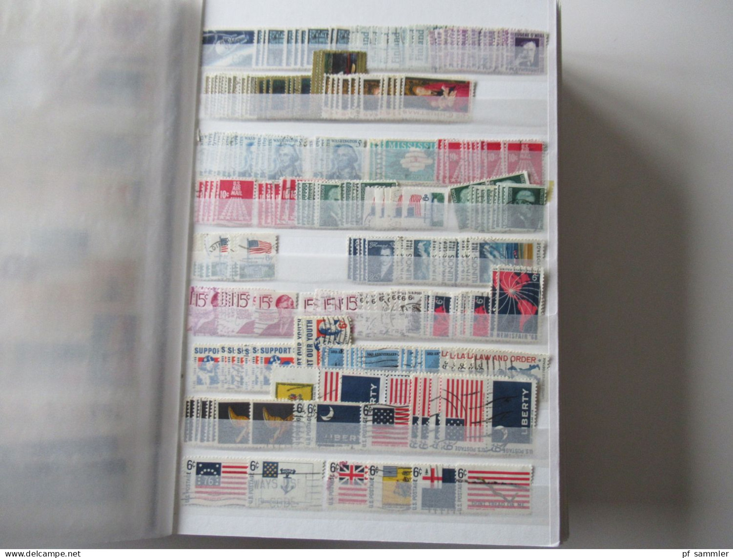 Sammlung / dickes Lagerbuch Amerika USA ab Klassik - ca. 1993 tausende gestempelte Marken / Fundgrube!