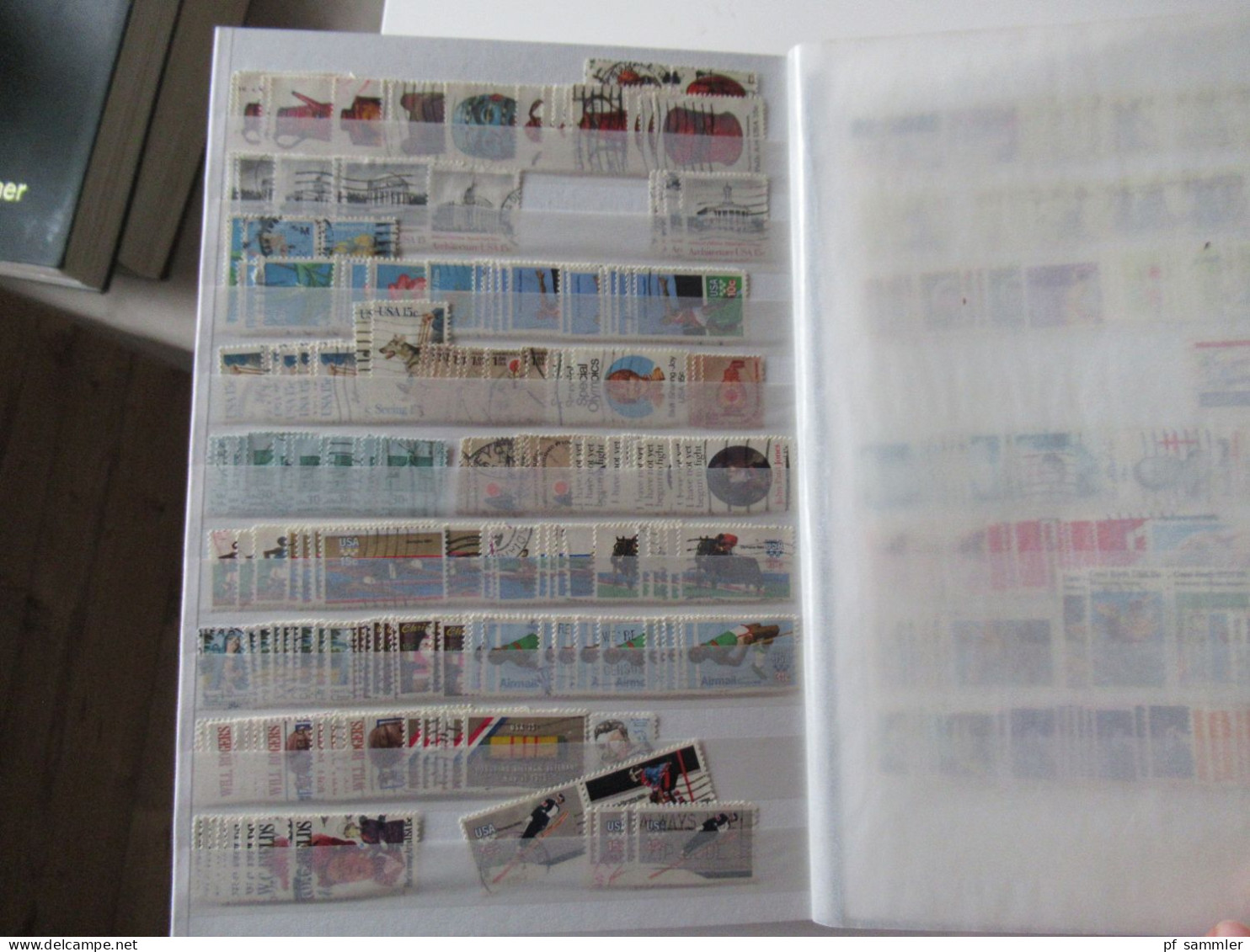 Sammlung / dickes Lagerbuch Amerika USA ab Klassik - ca. 1993 tausende gestempelte Marken / Fundgrube!