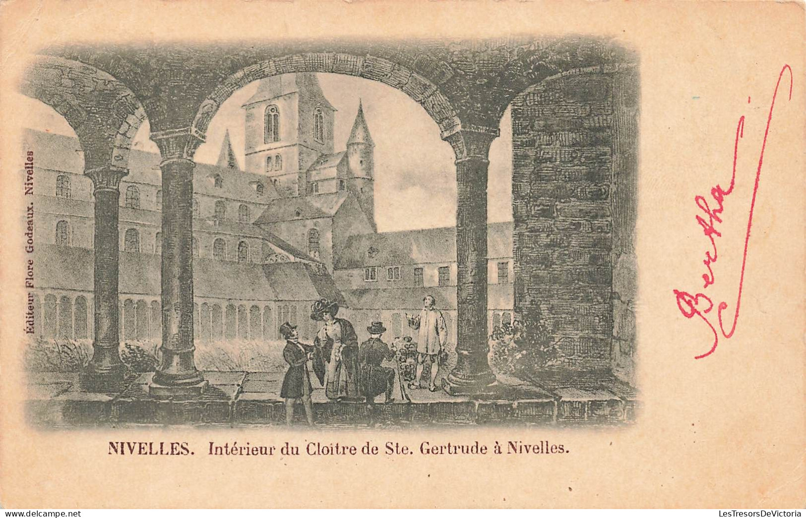 BELGIQUE - Nivelles - Intérieur Du Cloître De Sainte Gertrude à Nivelles - Dos Non Divisé - Carte Postale Ancienne - Nivelles