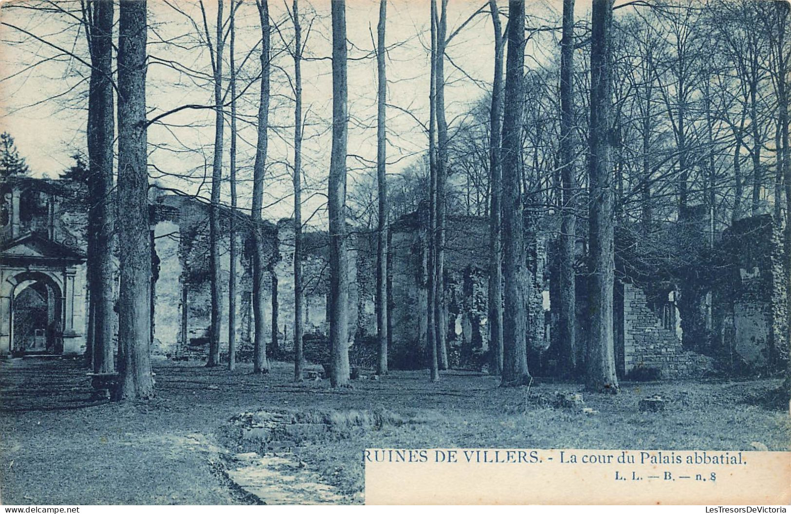 BELGIQUE - Ruines De Villers - La Cour Du Palais Abbatial - Carte Postale Ancienne - Villers-la-Ville