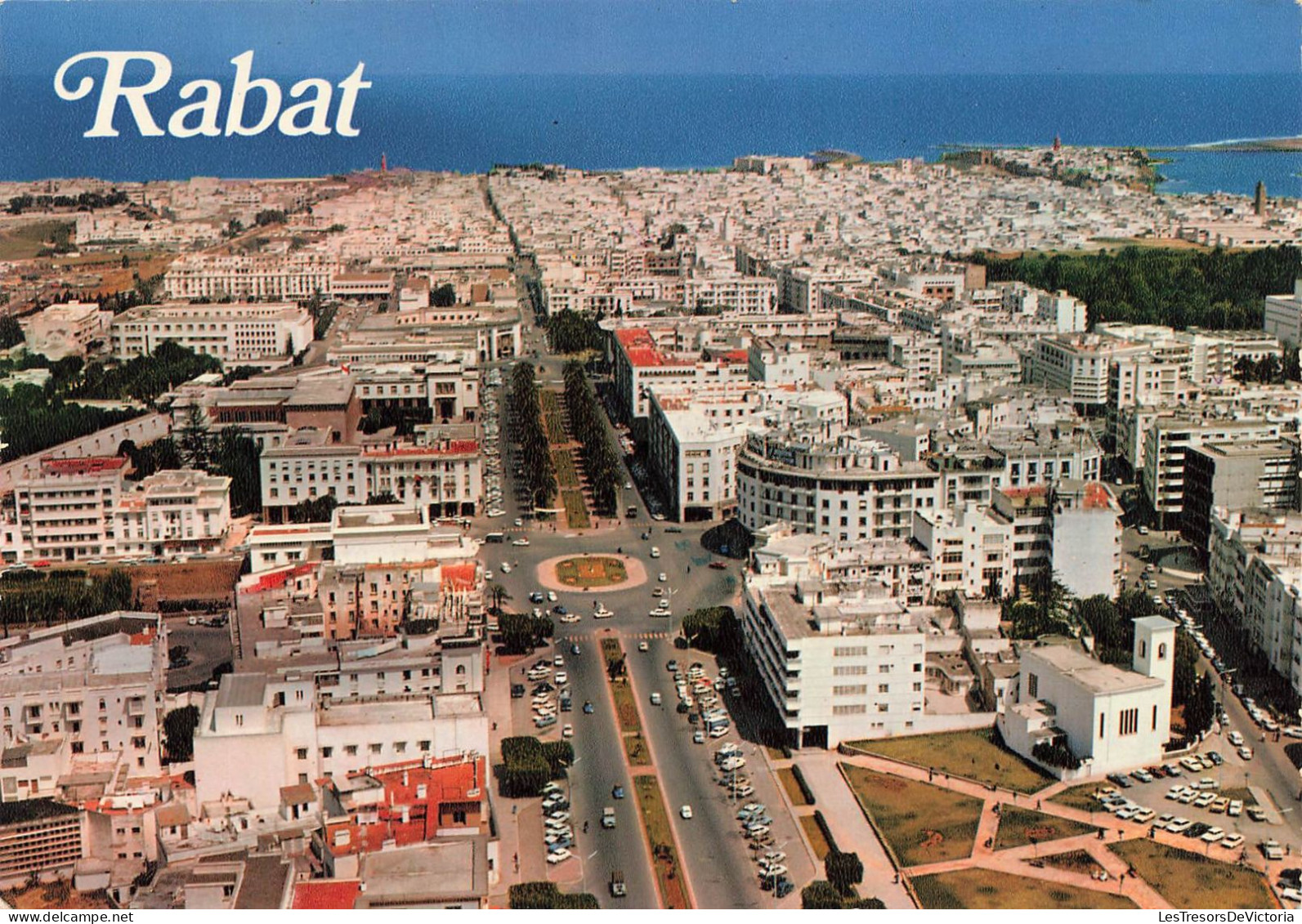 MAROC - Rabat - Vue Aérienne - Avenue Mohammed V - Carte Postale - Rabat