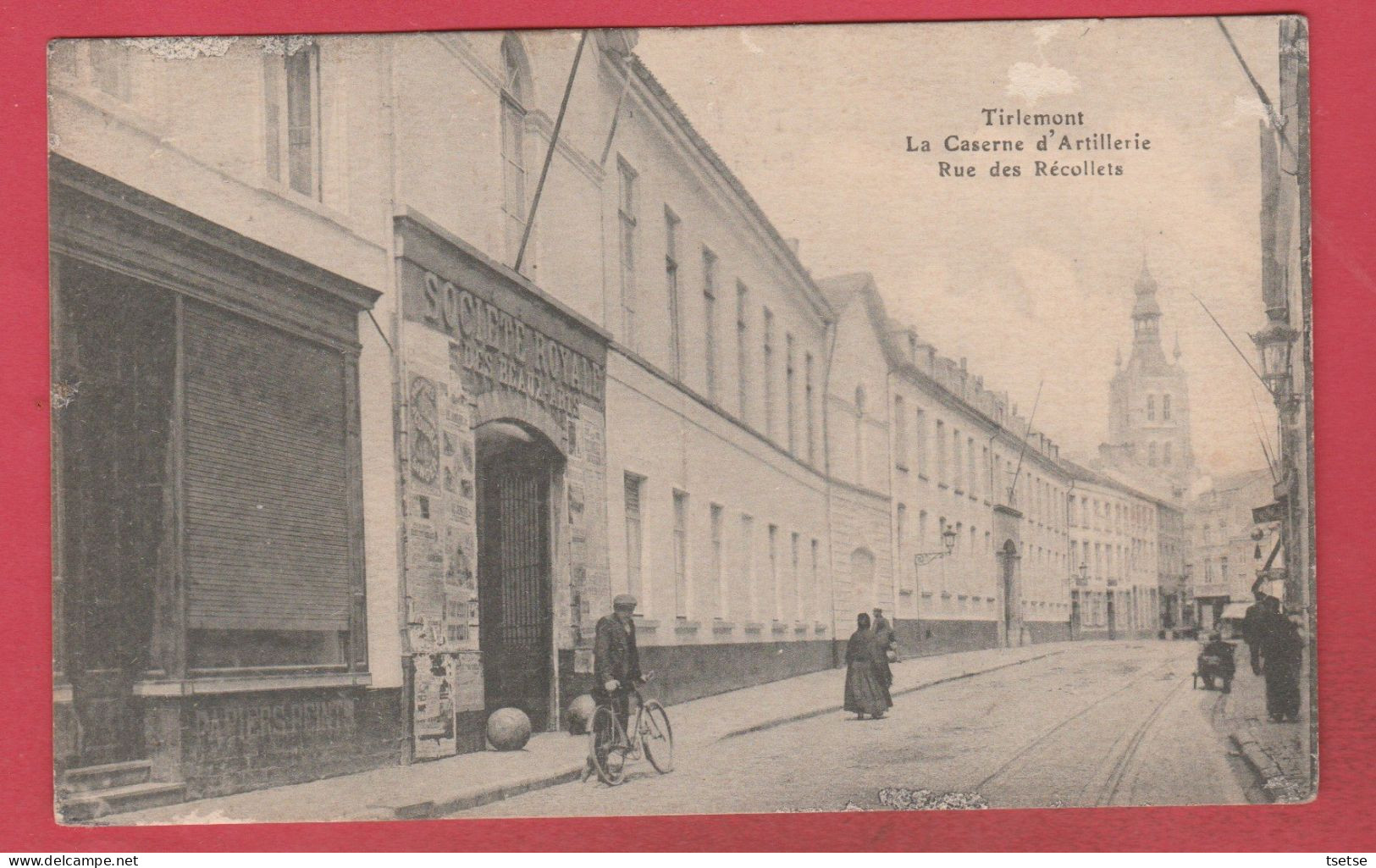 Tienen / Tirlemont - La Caserne D'Artillerie - Rue Des Récollets ...Société Royale  Des Beaux Arts - 1921 ( Verso Zien ) - Tienen