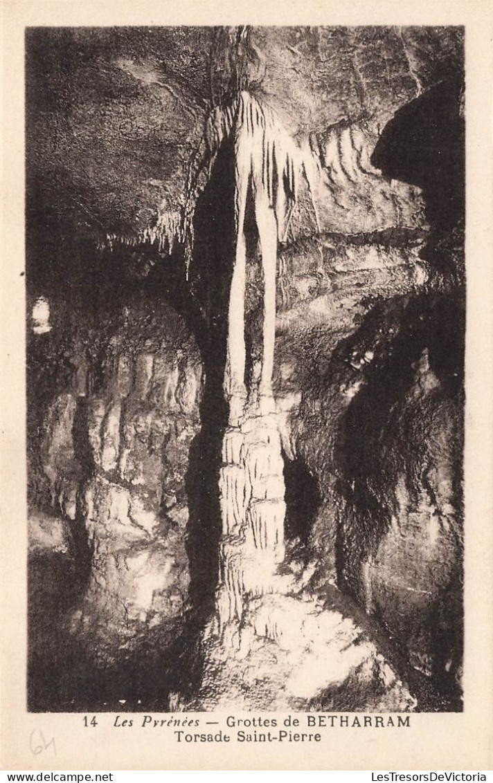 FRANCE - Les Pyrénées - Grotte De Betharram - Torsade Saint Pierre - Carte Postale Ancienne - Lestelle-Bétharram