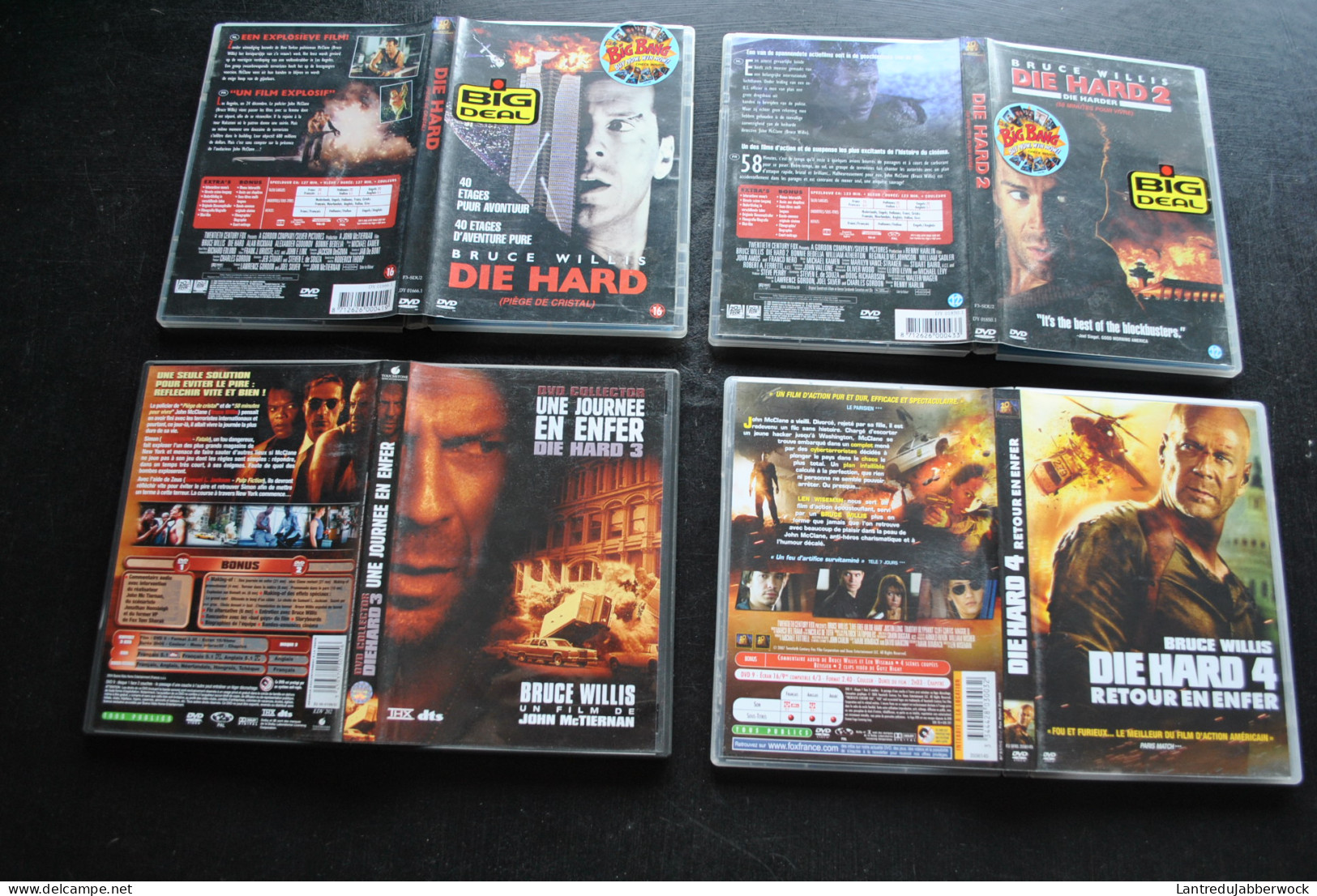 4 DVD Die Hard Bruce Willis Piège De Cristal Une Journée Retour En Enfer - Action, Aventure