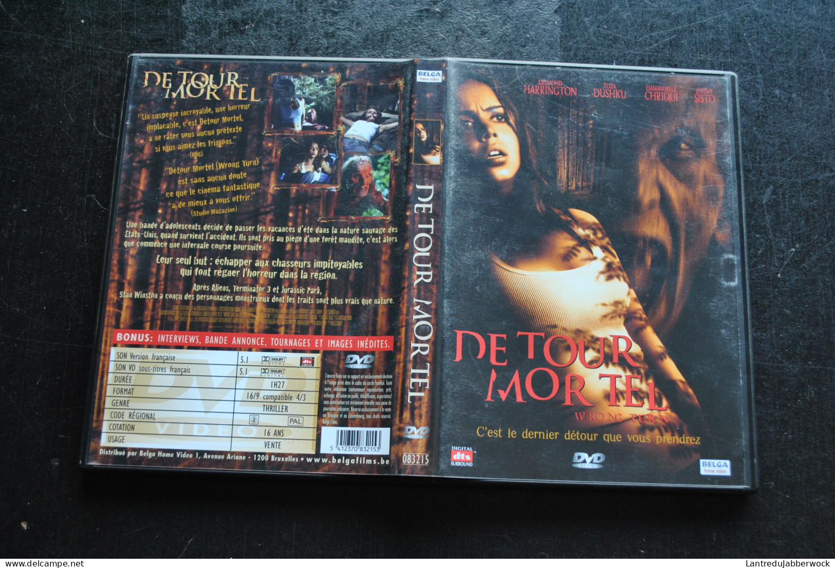 DVD Détour Mortel 1 Wrong Turn Stan Winston - Horror