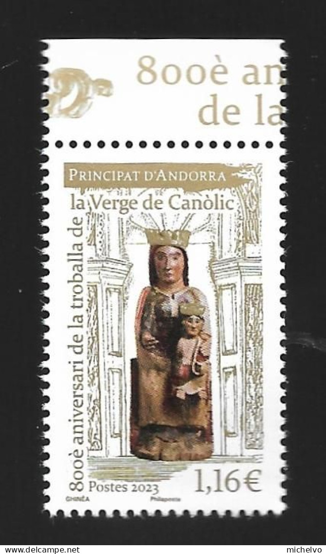 Andorre 2023 - Yv N° 903 ** - La Verge De Canolic - Unused Stamps