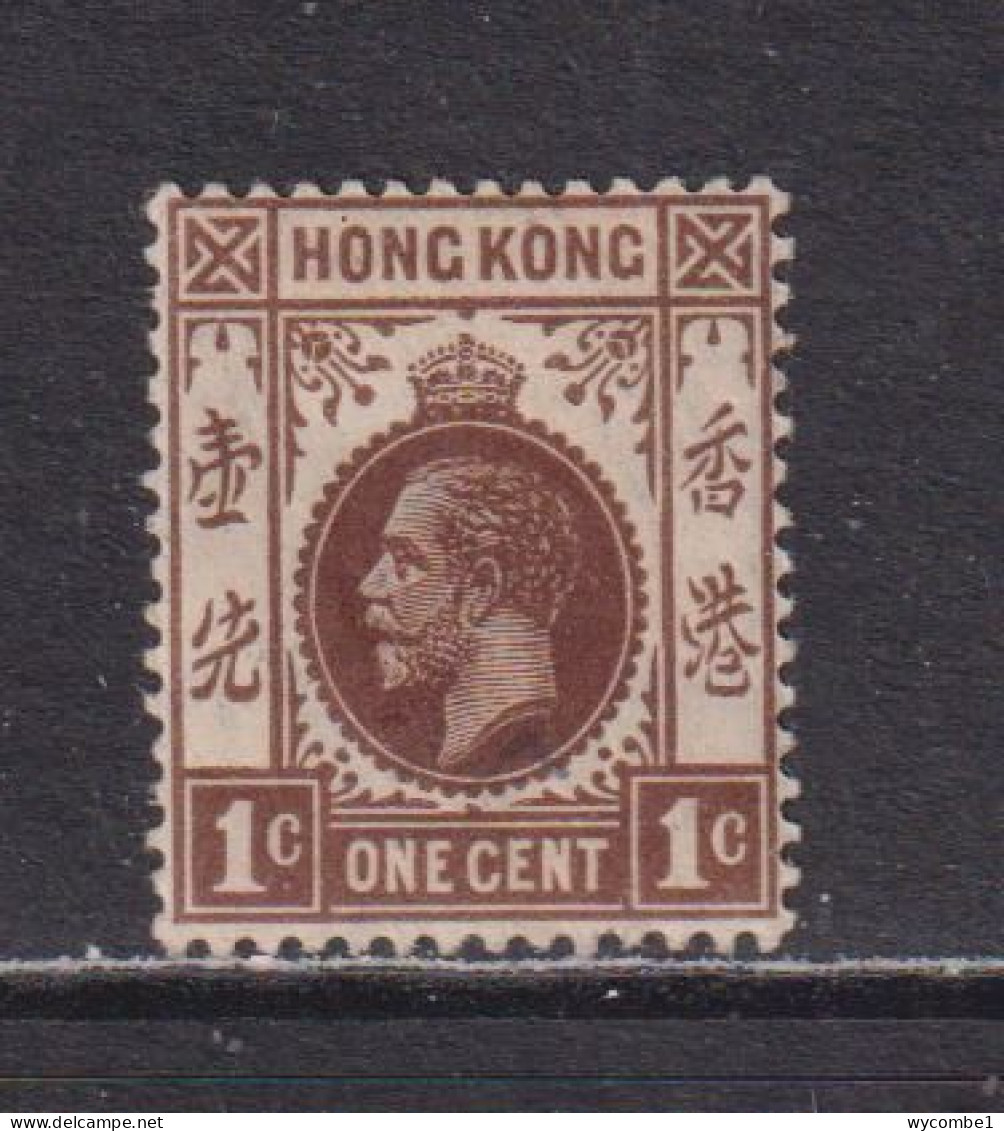HONG KONG  -  1912-21 George V Multiple Crown CA1c Hinged Mint - Ongebruikt