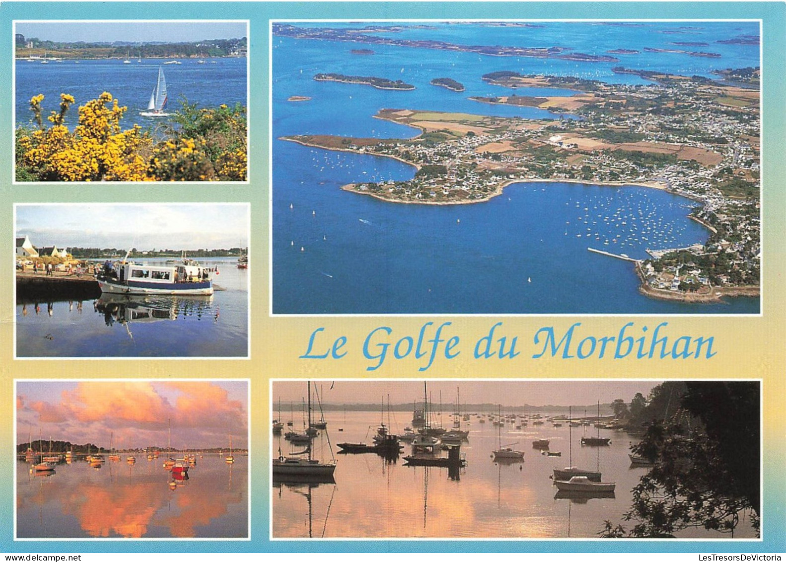 FRANCE - L'île Aux Moines Et Son Embarcadère - Arradon - Vue Générale à L'entrée Du Golfe - Carte Postale - Arradon