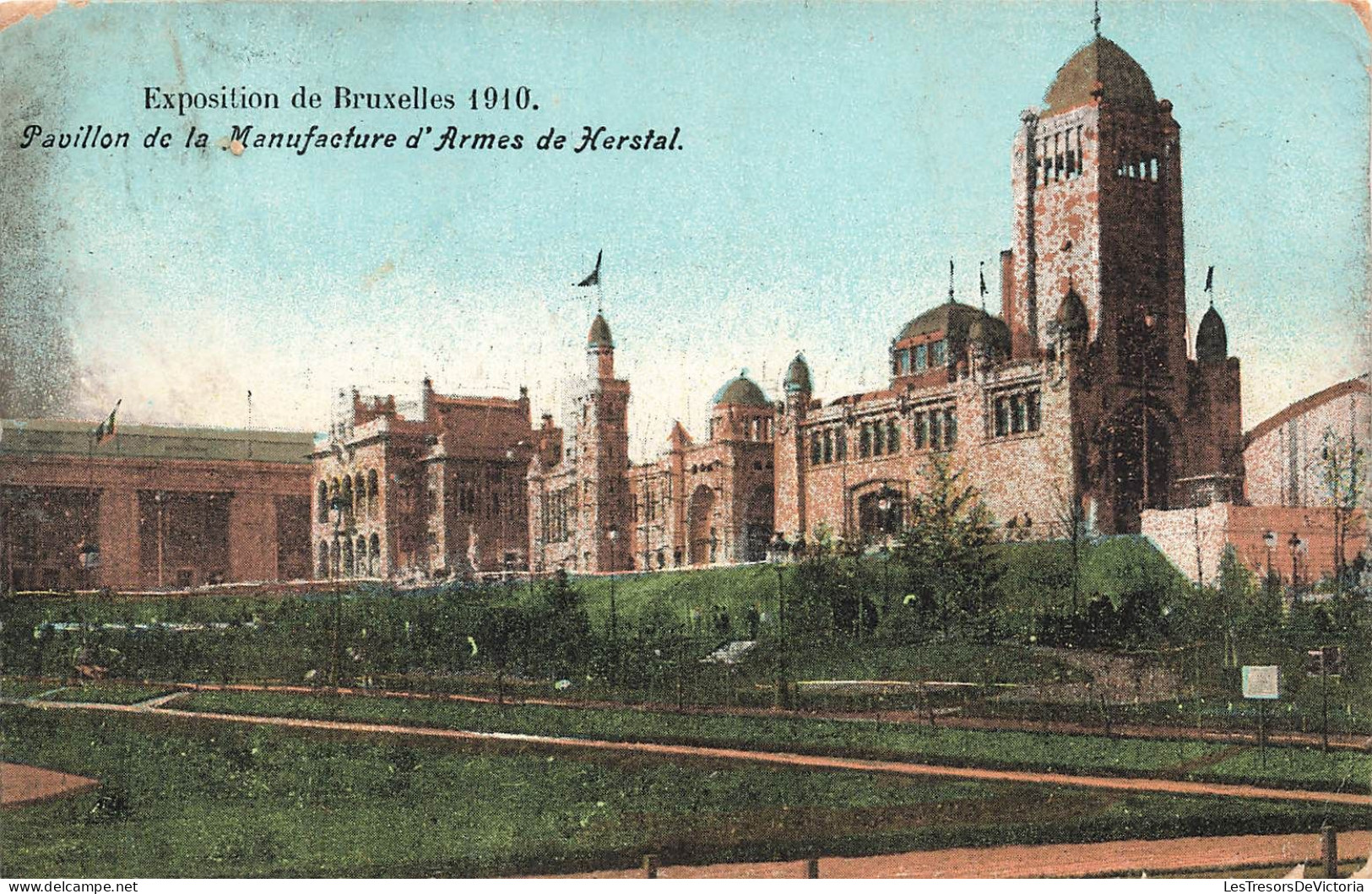 BELGIQUE - Bruxelles - Pavillon De La Manufacture D'Armes De Herstal - Colorisé - Carte Postale Ancienne - Expositions Universelles