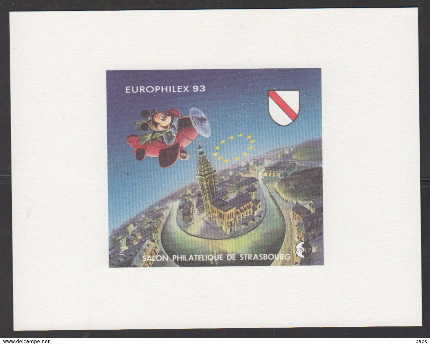 CNEP-1993-N°17b** STRASBOURG-EUROPHILEX-MICKEY.-Epreuve De Luxe - CNEP