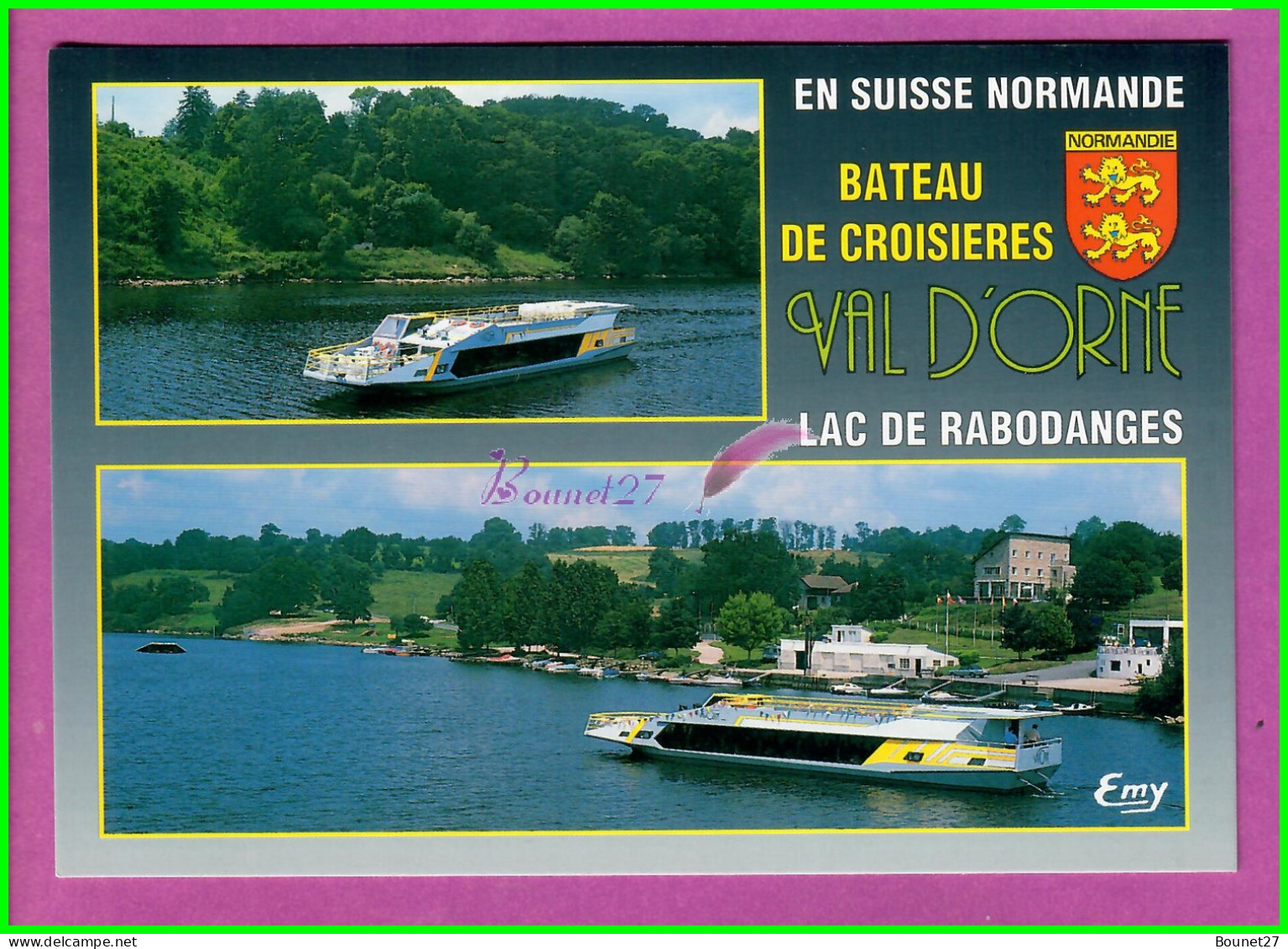 CPM - LAC DE RABODANGES 61  - Bateau Croisiere Dejeuner Diner Promenades Embarquements PUTANGES PONT ECREPIN  - Putanges