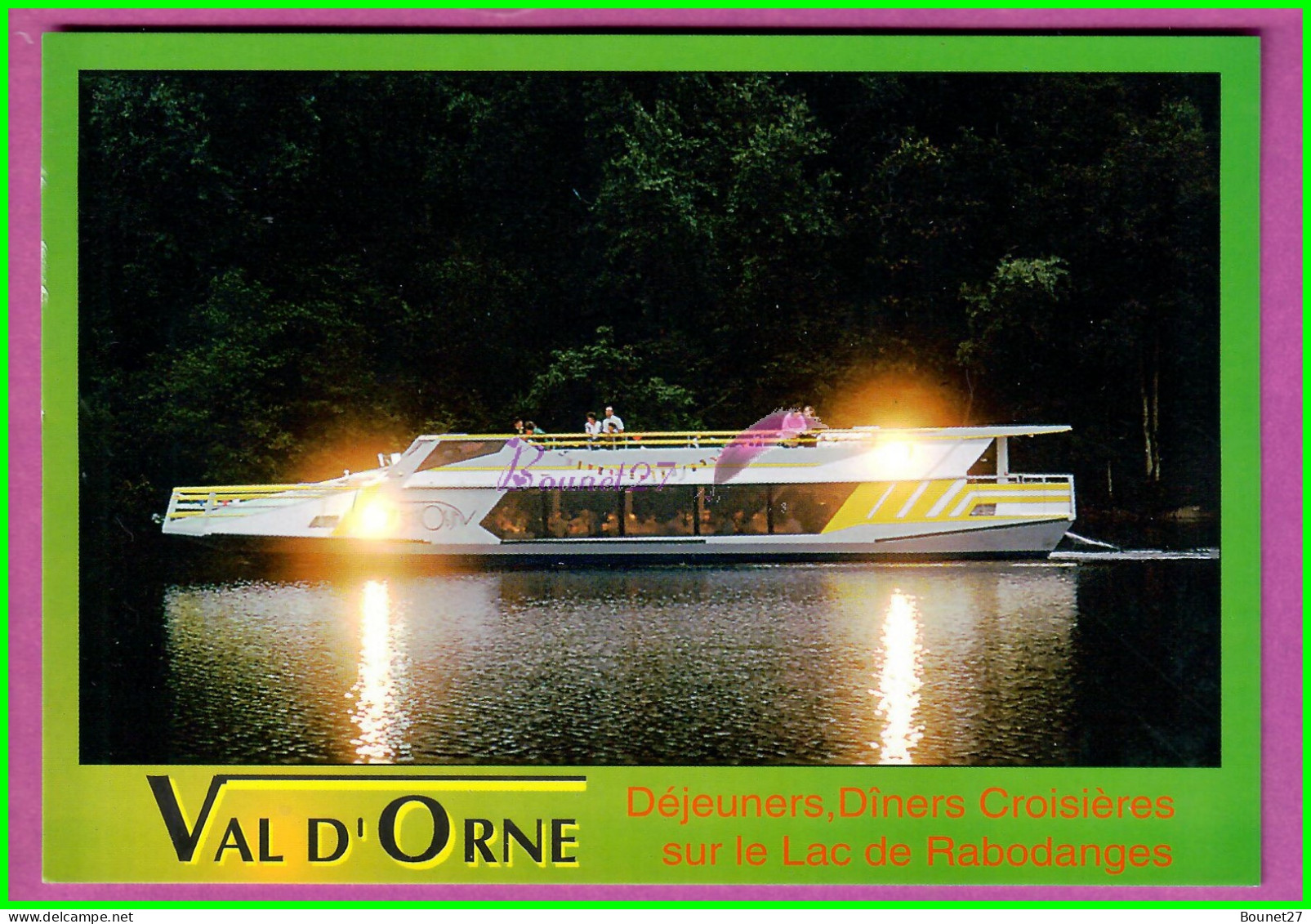 CPM - LAC DE RABODANGES 61  - Bateau Croisiere Dejeuner Diner  PUTANGES PONT ECREPIN  - Putanges