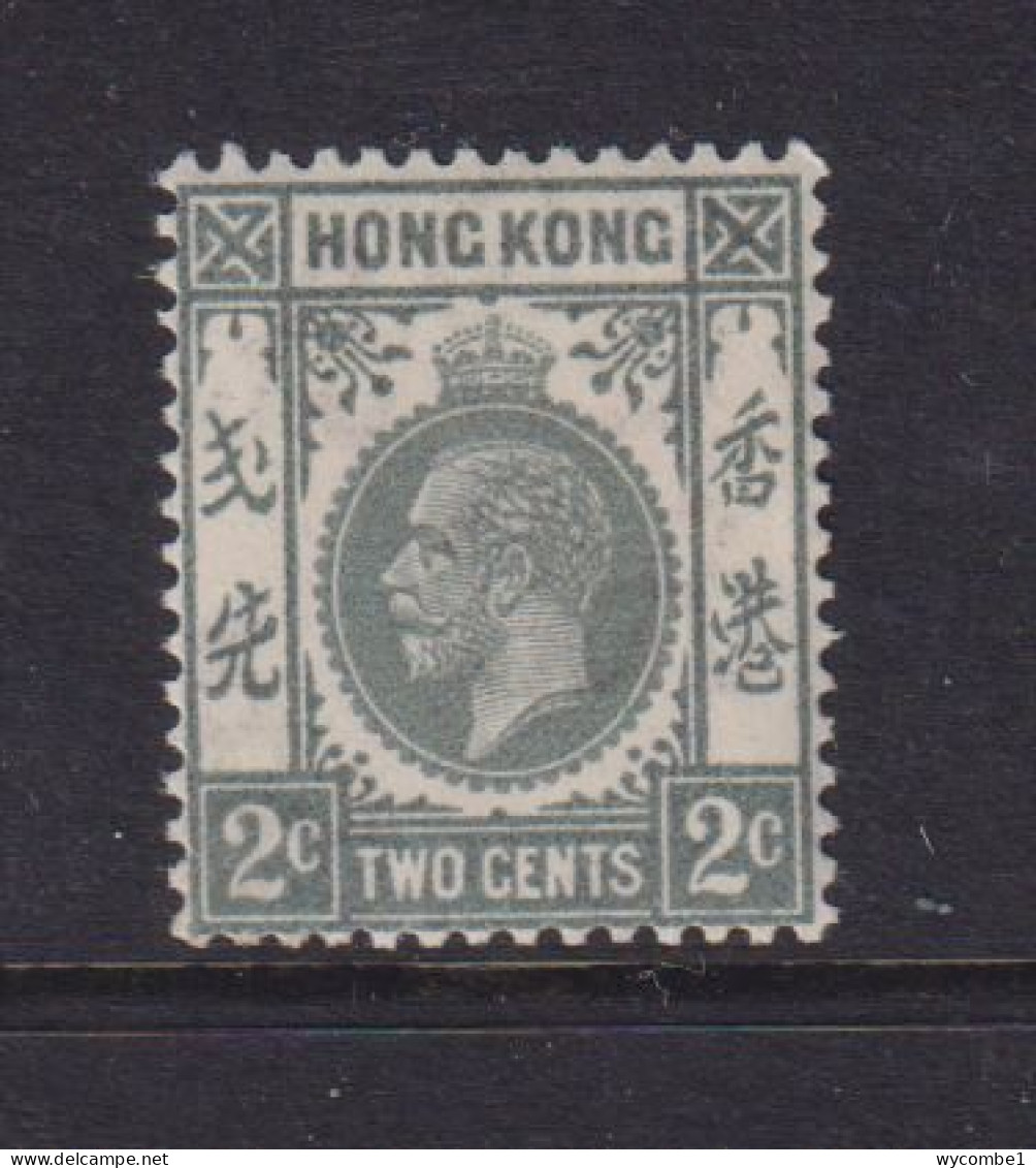 HONG KONG  -  1921-27 George V Multiple Script CA 2c Hinged Mint - Nuovi