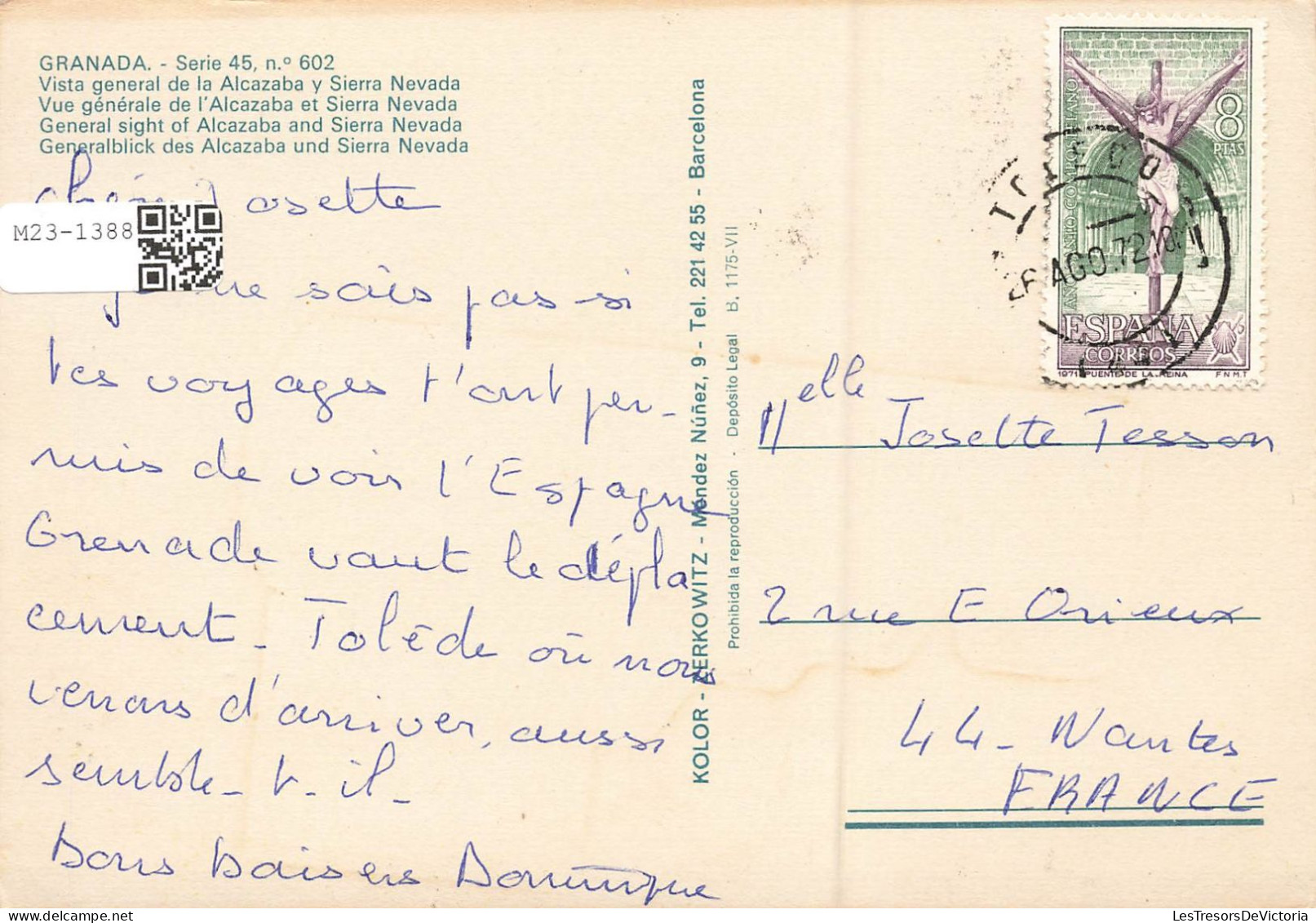 ESPAGNE - Granada - Vue Générale De L'Alcazaba Et Sierra Nevada - Carte Postale - Granada