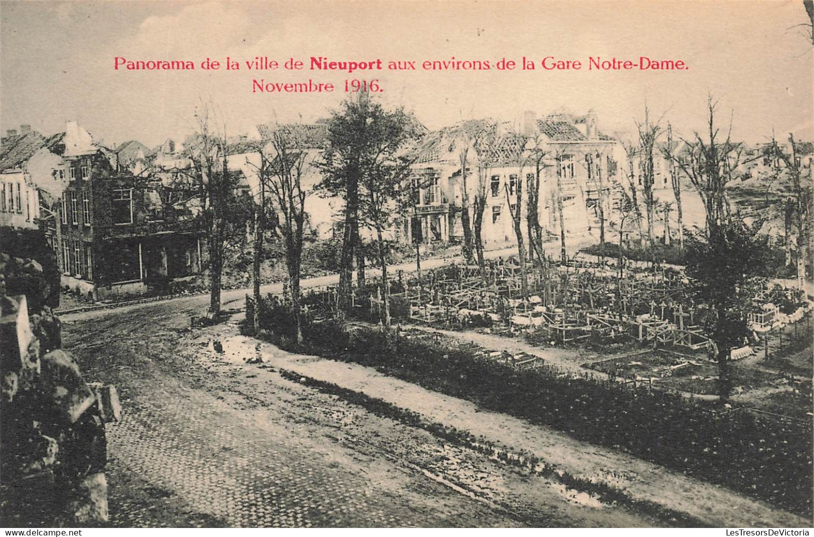 BELGIQUE - Nieuport - Panorama De La Ville Aux Environs De La Gare Notre Dame - Carte Postale Ancienne - Nieuwpoort