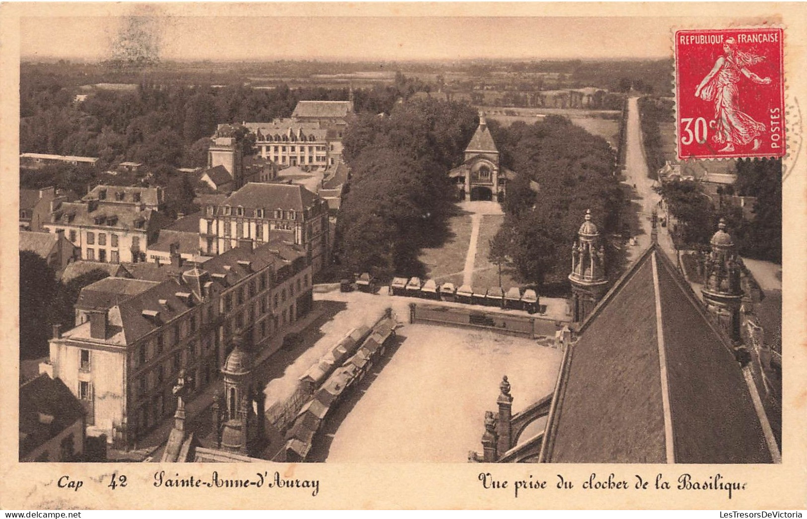 FRANCE - Sainte Anne D'Auray - Vue Prise Du Clocher De La Basilique - Carte Postale Ancienne - Auray
