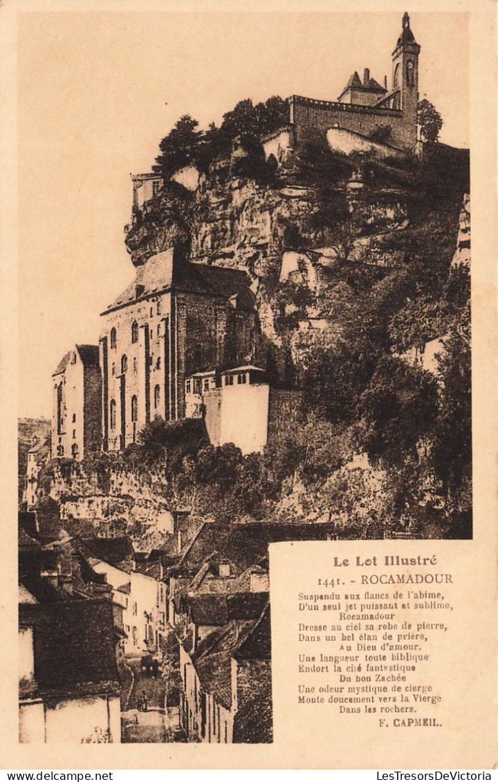 FRANCE - Rocamadour - Suspendu Aux Flancs De L'Abîme - F Campmeil - Carte Postale Ancienne - Rocamadour