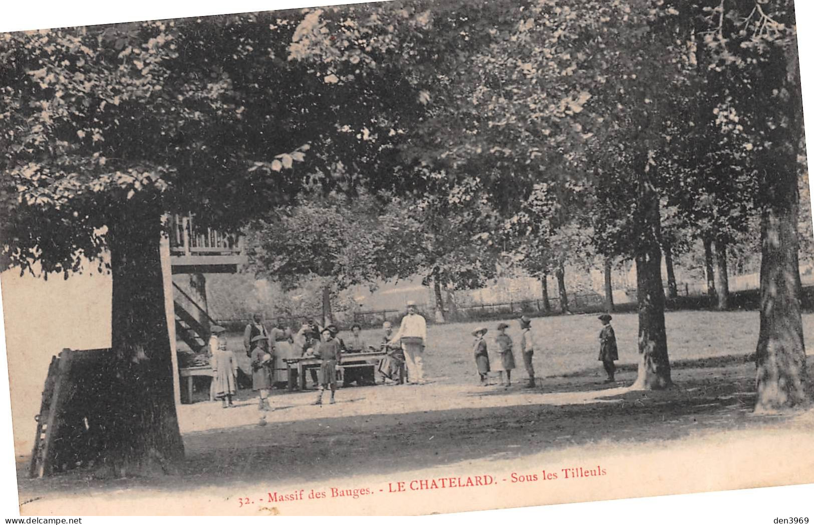 Le CHATELARD (Savoie) - Sous Les Tilleuls - Massif Des Bauges - Voyagé 1907 (2 Scans) Paris 17e, 18 Rue Juliette Lamber - Le Chatelard