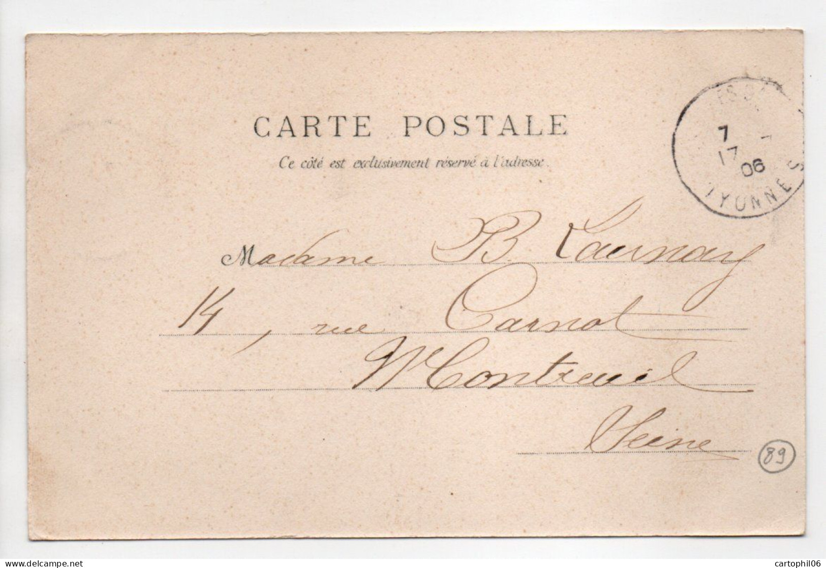 - CPA COURSON (89) - Le Château 1906 (HOTEL DE VILLE) - Collection J. D. - - Courson-les-Carrières