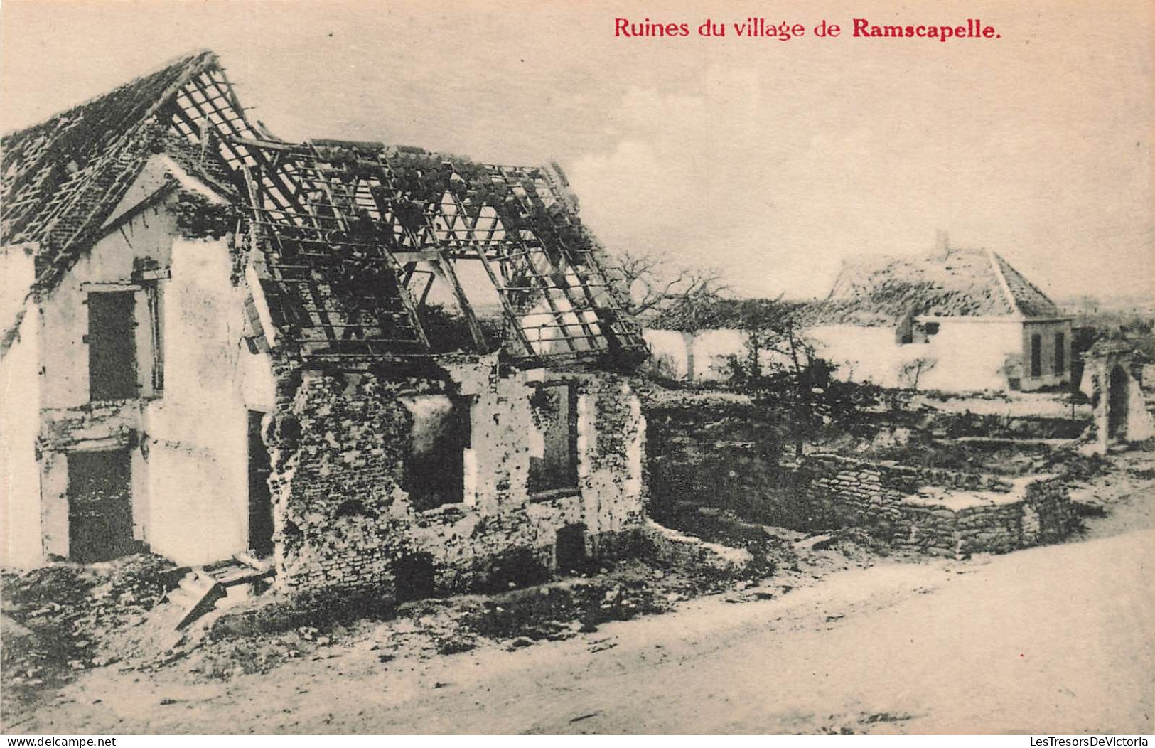 BELGIQUE - Nieuport - Ruines Du Village De Ramscapelle - Carte Postale Ancienne - Nieuwpoort