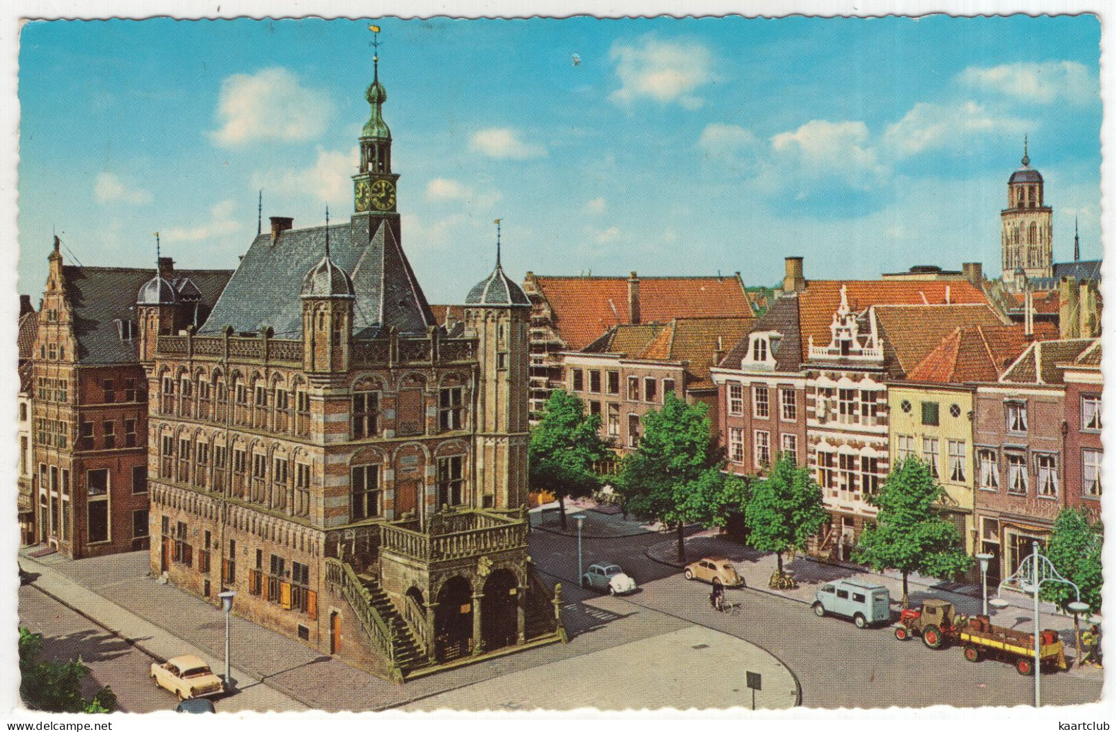 Deventer - Brink Met Waaggebouw - (Overijssel, Nederland/Holland) - 1969 - Tractor,  Lloyd LT 600, VW 1200 - Deventer