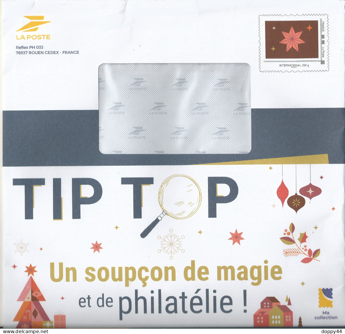 PAP LA POSTE CLUB PHILAPOSTE ENVOI DU CATALOGUE TIP/TOP NOEL 2023. - Official Stationery