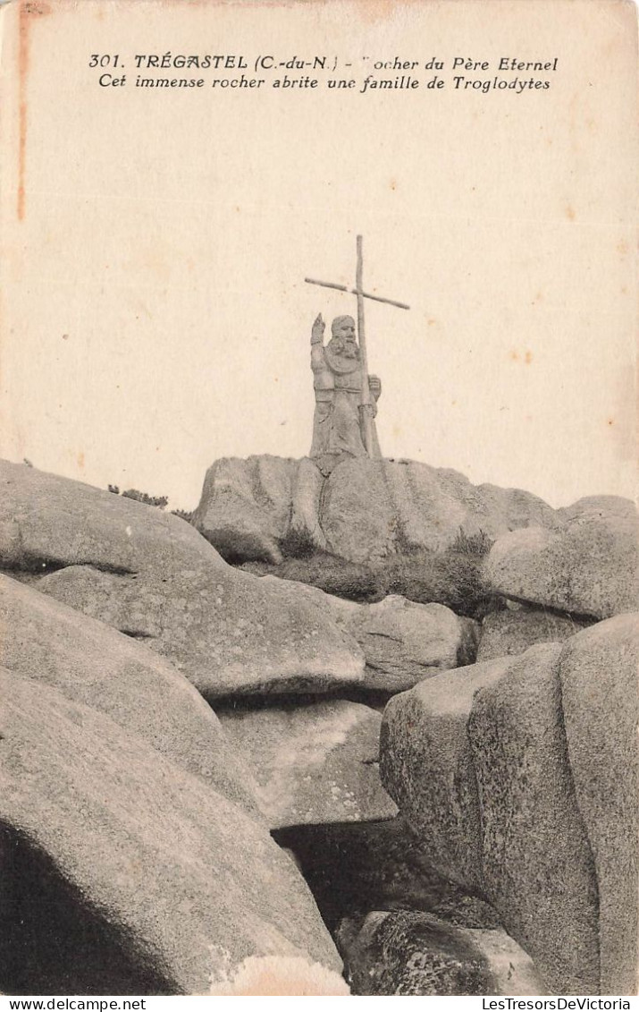 FRANCE - Trégastel (C Du N) - Rocher Du Père Eternel - Cet Immense Rocher Abrite Une Famille De - Carte Postale Ancienne - Primel