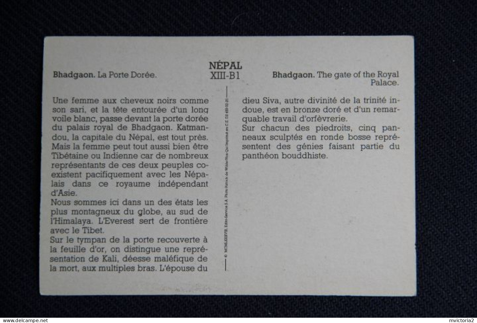 NEPAL - BHADGAON, La Porte Dorée - Népal