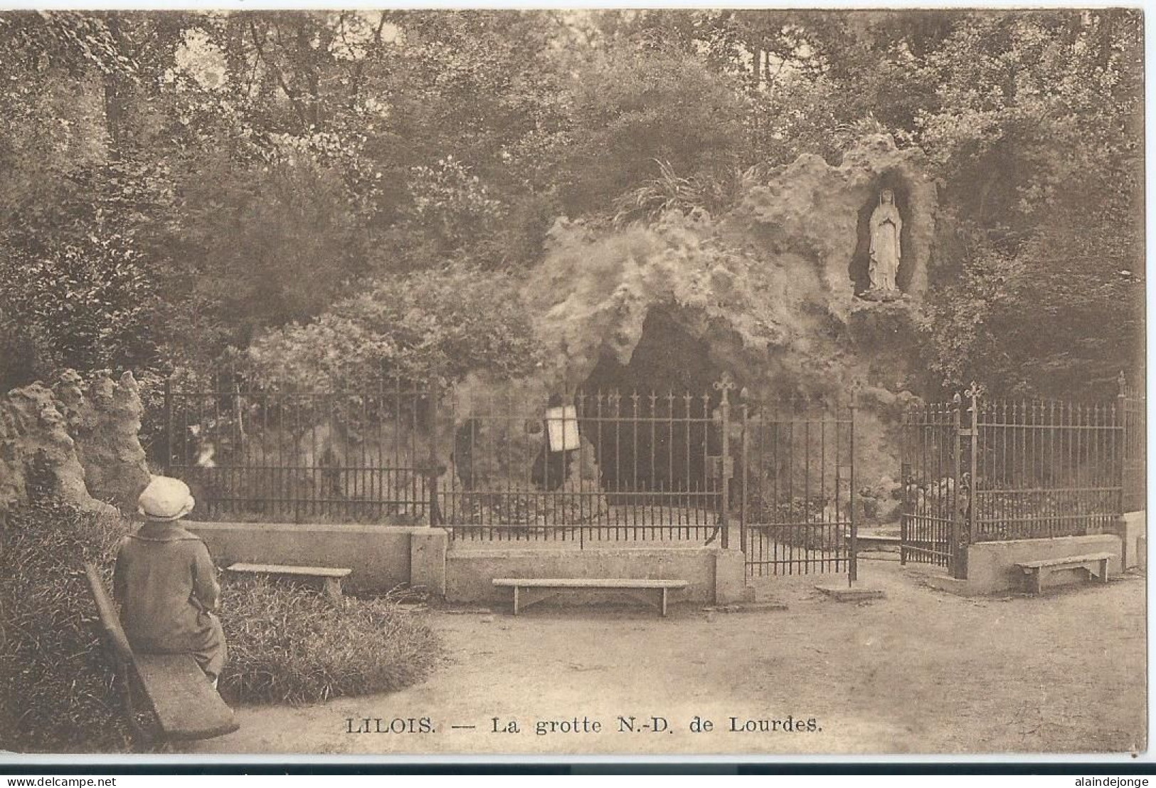 Lillois (Eigenbrakel) - La Grotte N.D. De Lourdes  - Braine-l'Alleud