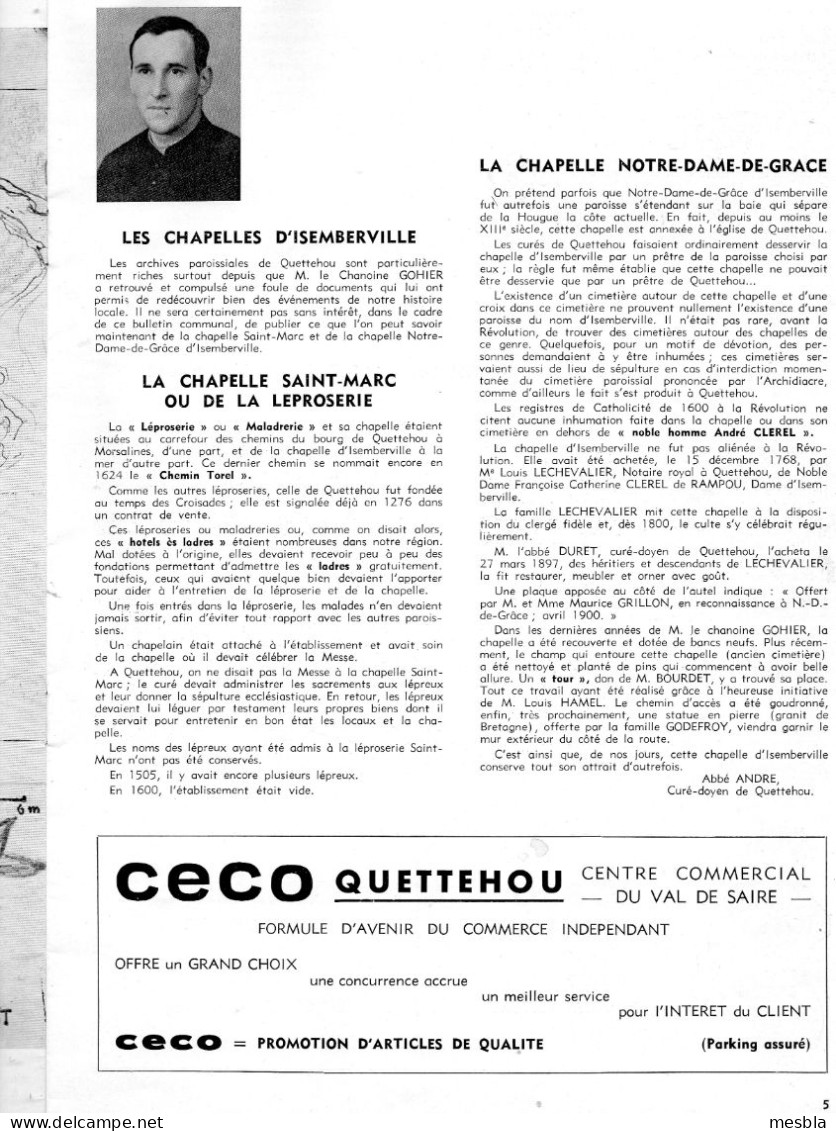 QUETTEHOU  EN  COTENTIN -    REVUE  D' INFORMATIONS  MUNICIPALES  -  1970 - Normandie