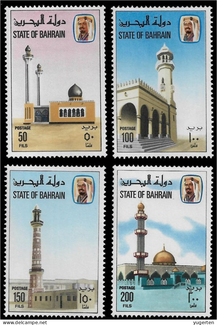BAHRAIN BAHREIN 1981 - 4v - MNH - Mosques - Mezquita - Moschea - Mosquées - Mezquitas - Moscheen - Moschee Islam - Mosques & Synagogues