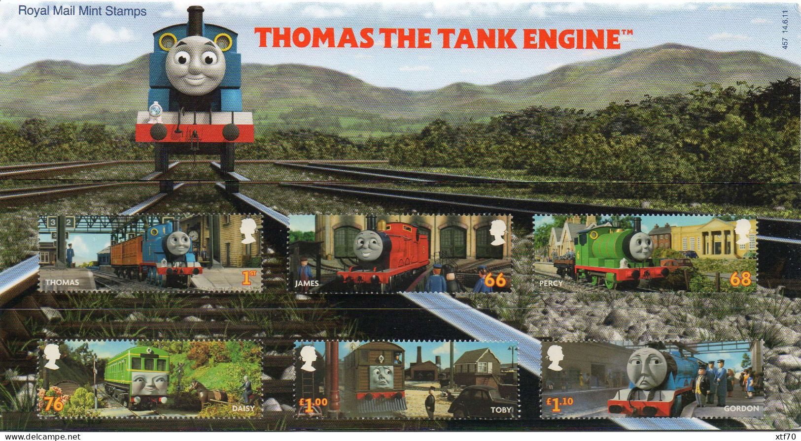 GREAT BRITAIN 2011 Thomas The Tank Engine Presentation Pack - Presentation Packs