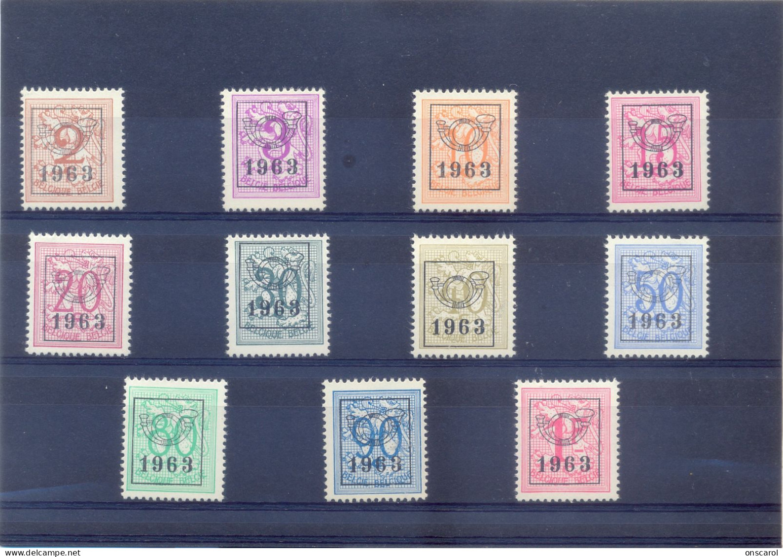 Reeks 56 PRE736/PRE746 Postgaaf ** MNH PRACHTIG - Typografisch 1951-80 (Cijfer Op Leeuw)