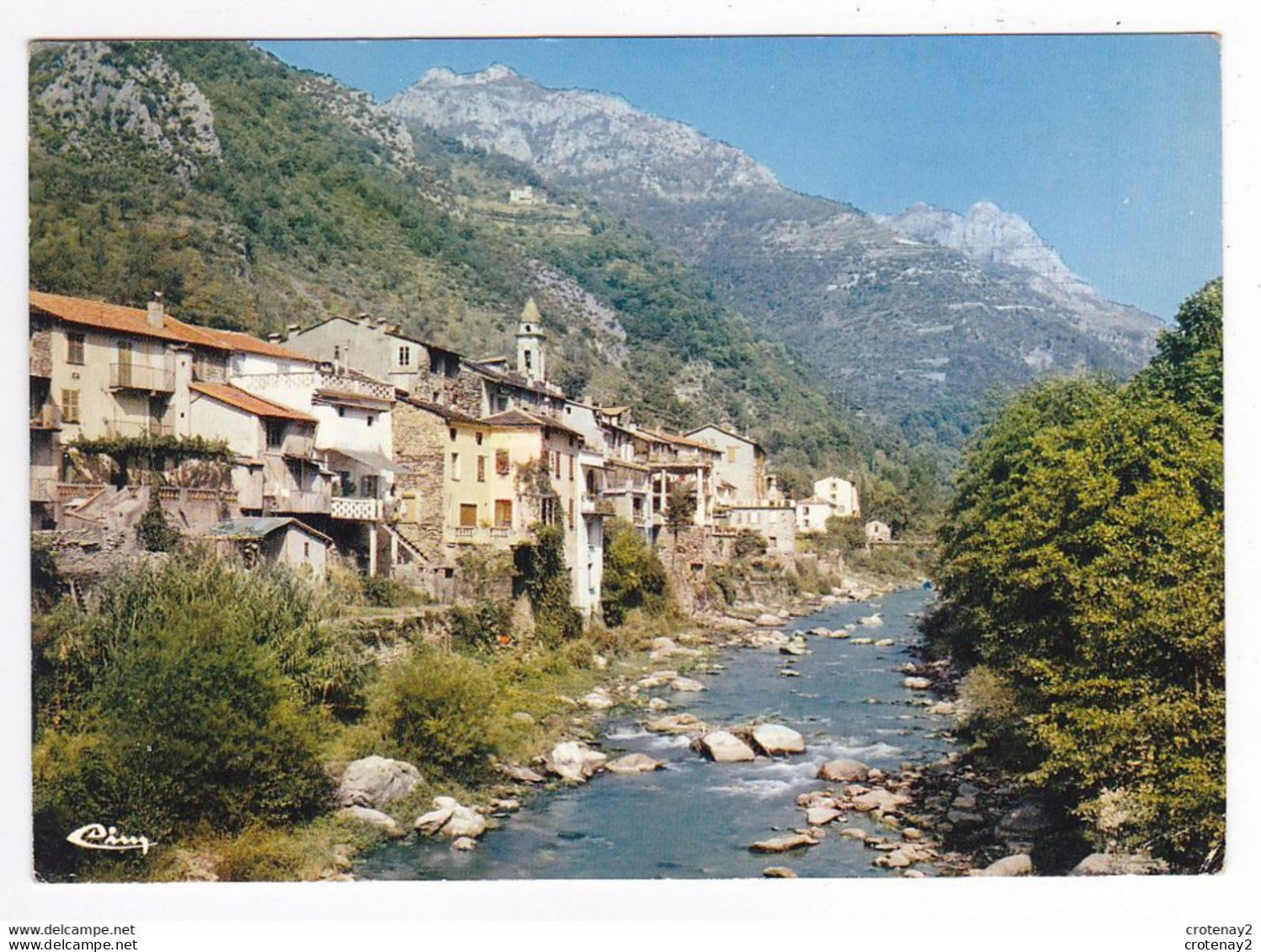 06 FONTAN Vers Saorge Breil Station Climatique Vue De La Roya En 1973 - Breil-sur-Roya