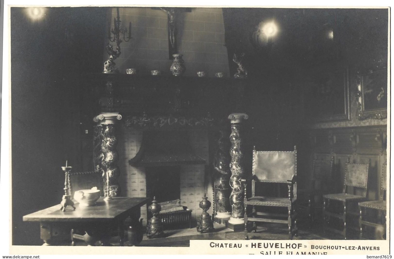 Belgique -   Bouchout  Pres  Boechout   - Chateau  Heuvelhof -  Salle Flamande -  Carte Photo - Boechout