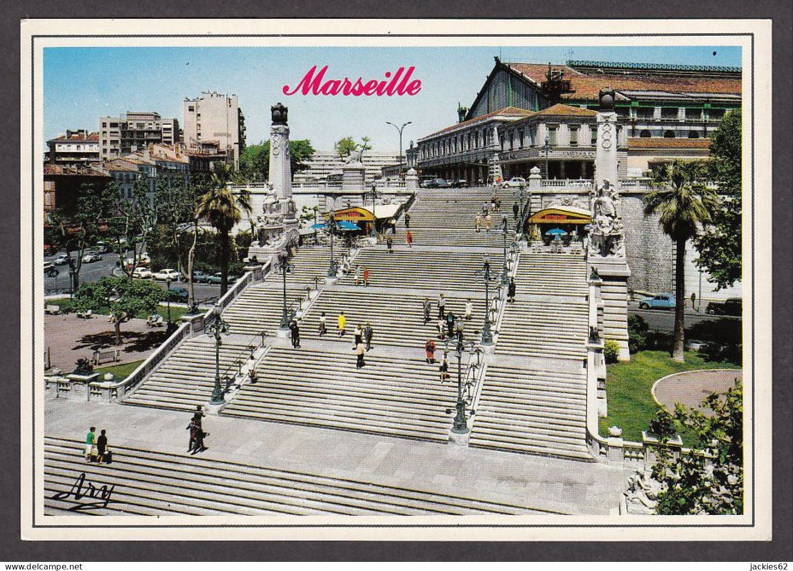 078598/ MARSEILLE, Escalier Monumental De La Gare St. Charles - Estación, Belle De Mai, Plombières