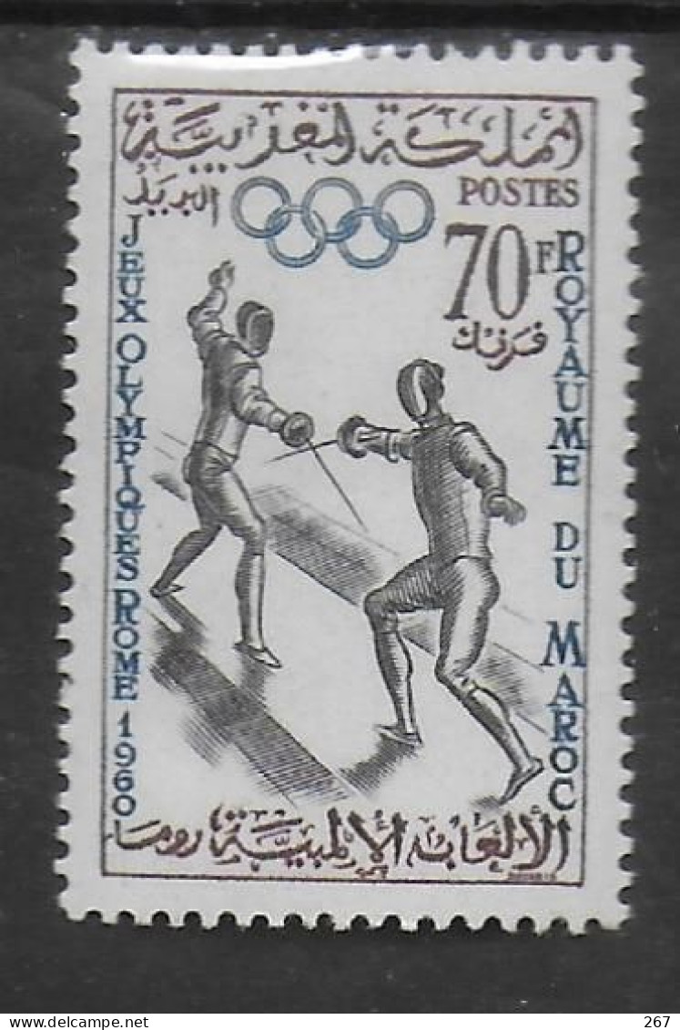 MAROC  N° 420  * *  Jo  1960  Escrime - Fencing