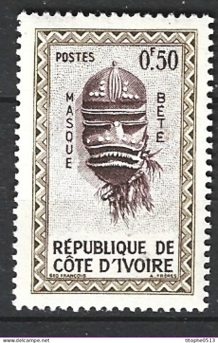 COTE D'IVOIRE. N°181 De 1959. Masque. - Autres & Non Classés