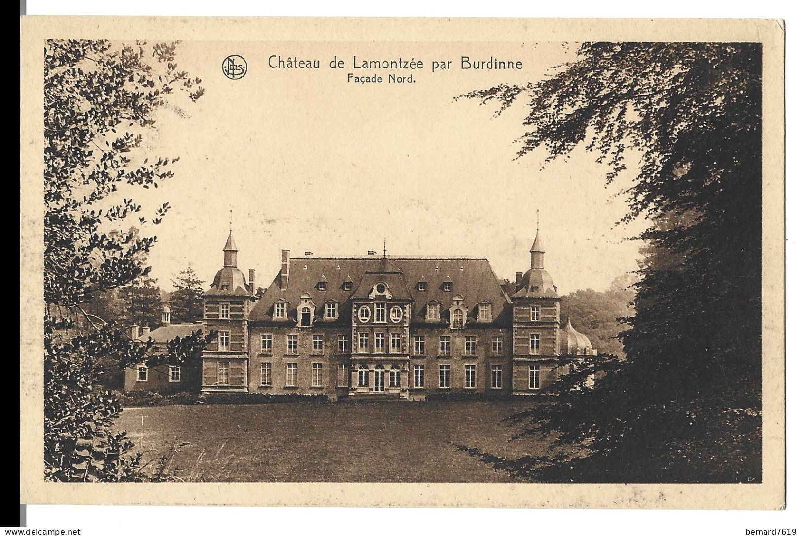 Belgique -   Burdinne -  Chateau  De Lamontzee -    Ecrite   Par Comtesse  H  De  Bouchoven De Beuguyck - Burdinne