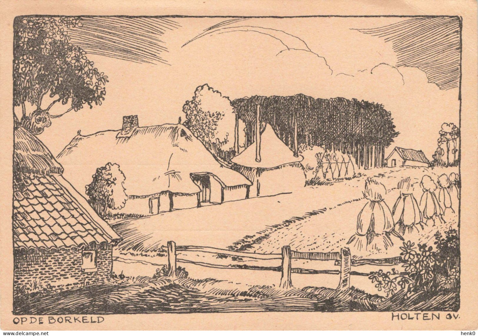 Holten Op De Borkeld Tekening Herm. Berends K6184 - Holten