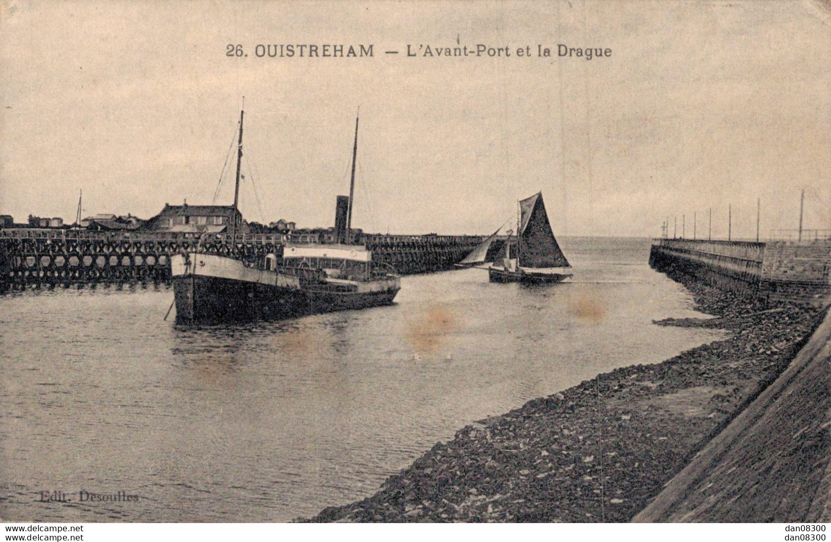 14 OUISTREHAM L'AVANT PORT ET LA DRAGUE - Fischerei