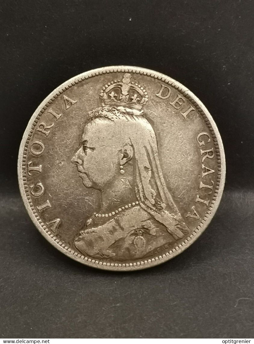 1 FLORIN ARGENT 1889 VICTORIA ROYAUME UNI / UNITED KINGDOM - J. 1 Florin / 2 Schilling