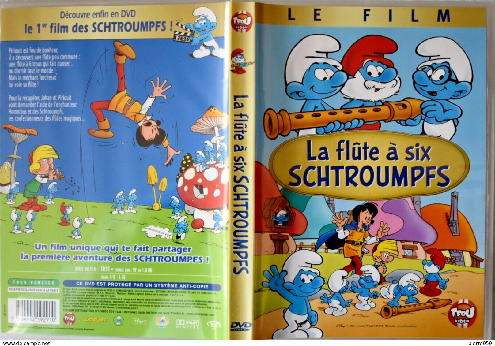 La Flûte à Six Schtroumpfs - DVD - Dessin Animé